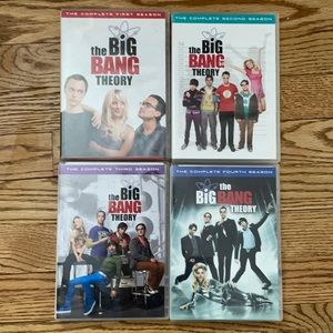 The Big Bang Theory Seasons 1, 2, 3, and 4 DVDs